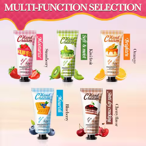 1/5pcs BIOAQUA Fruit Moisturizing Hand Cream Jasmine Moisturizing Nourishing Hydrating Hands Moistur