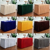 Table Business Table Long Strip Rectangular Conference Tablecloth Table Simple Exhibition Set Skirt 