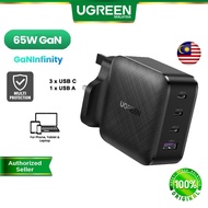 UGREEN 65W GaN Charger UK plug Type C PD USB Charger Quick Charge 4.0 Fast Charge iPhone 17 16 Pro M
