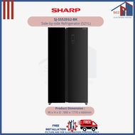 Sharp SJ-SS52EG2-BK Side-by-side Refrigerator (521L)
