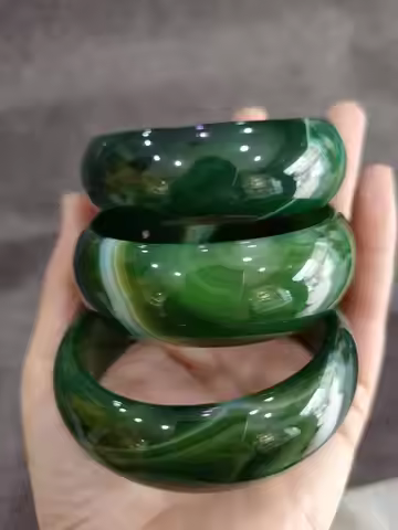 real Natural agateJade Bracelet wide cuff NATURE BEAUTIFUL green jade bangle charm agate bangle Fine