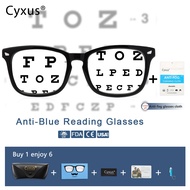 Cyxus Anti-blue light Reading Glasses Cermin Mata Membaca Pembesaran Radiation protection 2082