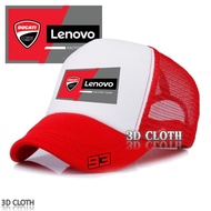 DUCATI LENOVO Marquez 93 Printed Logo Mesh Cap Racing Enthusiast Fashion Casual Outdoor Men's and Wo