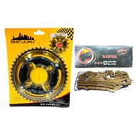 [14T/46T] GEAR PRESS PRO NT 46T + CHAIN 140 GEAR SET PACKAGE MEGA PRO NEW OLD/ - CB150 VERZA - SONIC