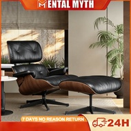 M&M Eames Lounge Chair Single Sofa Chair Lounge Chair Leisure Chair Genuine Leather Minimalist Desig