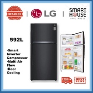 FREE SHIPPING  LG TOP FREEZER FRIDGE GR-H802HQHM