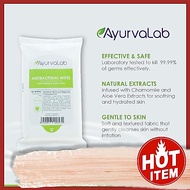 Antibacterial Wipes 10s Single Pack Chamomile Aloe Vera Alcohol Free Fragrance Free Gentle Skin Safe