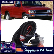soyoung H4 Headlight Relay Harness Plug and Play for Tacoma 1988-1995 with H6054 H5054 7X6 LED Headl