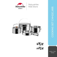 COOKING SET / NESTING / PANCI STAINLESS CAMPING NATUREHIKE NH22CJ005 - Cam Store55