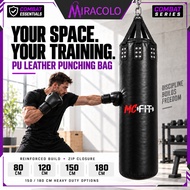 MIRAMALL Boxing Punching Bag PU Leather 80 120 150 180cm Muay Thai Home Gym Training