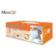 หน้ากากอนามัยทางการแพทย์ แมส แม็กซ์ไลฟ์ MaxxLife สีเขียว medical face mask (1กล่อง มี 50ชิ้น)