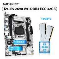 MACHINIST X99 K9 Motherboard Set LGA 2011-3 Kit Xeon E5 2690 V4 Processor CPU 2pcs*16GB=32GB ECC DDR4 Memory RAM NVME M. 2 SATA FIQI