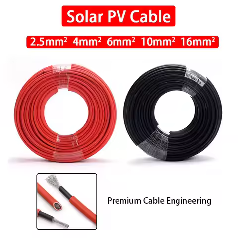 Solar cable 2.5 4 6 10 16 square millimeters TÜV TUV photovoltaic PV line for connecting 3M 5M PV pa