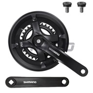 Shimano tourney FC-TY501-2 xe đạp MTB 2x6/7/8 tốc độ crankset đôi chainring vuông côn 46-30t