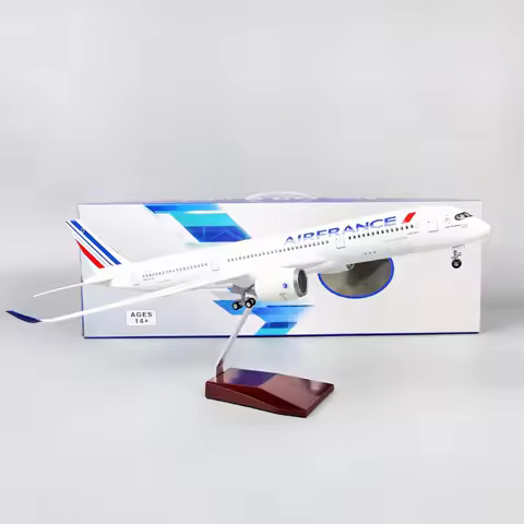 2025 New 47cm 1:135 Scale Air France A350 Aircraft Model Plane Diecast Resin Airplanes Collection Di