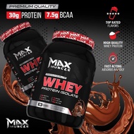 Muscle Max MX Whey Protein Isolate Premium Quality 30g Protein, 39 Serving Muscle Max MX