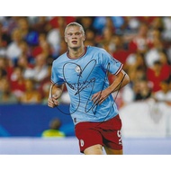 Erling HAALAND MAN CITY แมนเชสเตอร์ซิตี้ ภาพถ่าย ลายเซ็น ลายเซ็นต์ Erling HAALAND ภาพถ่าย ลายเซ็น ลง