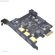 ,,, [seve *] Next-gen Type-C USB 3 2 Gen1 PCI-E Board, With 5-Port Hub And