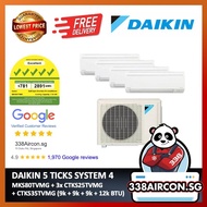 DAIKIN SYSTEM 4 (MKS80TVMG + CTKS25TVMG x3 + CTKS35TVMG) EXCLUDE INSTALLATION