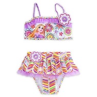 พร้อมส่ง ชุดว่ายน้ำเด็ก ของแท้ disneystore Princess Tangled Rapunzel Deluxe Two Pieces Swimsuit Girl Size 7/8 yrs