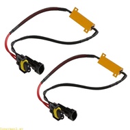 Best Anti-Flicker Load Resistor Relay Harness H8 H11 50W Headlight Harness Decoder 2x