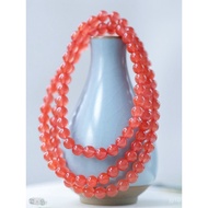 Buddhist Beads Baoshan He'an Bracelet Yangliu Fluorescent Multi-circle Amber Natural Ice Red Souther