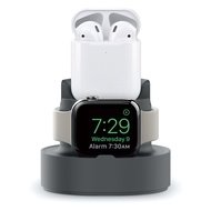 Duo MINI CHARGING HUB สำหรับ Apple Watch 5 4 3 2 1 และ airpods 2/1 (ไม่รวมสายเคเบิล) สำหรับ iPhone 11 PRO MAX/11 Pro/11/XS MAX/XR/XS,แท่นวางแท่นชาร์จแบบคู่