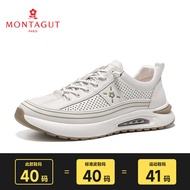 Montagut รองเท้าผู้ชาย หนังแท้ ระบายอากาศได้ดี ทรงสปอร์ต ฤดูใบไม้ร่วง รองเท้าลำลองสำหรับกลางแจ้ง รอง