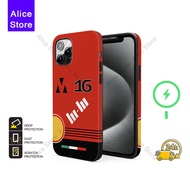 F1 16 Leclerc Phone Case for iPhone 17 Pro Max / iPhone 16 Pro Max / 15 Pro Max / 13 Protective Case