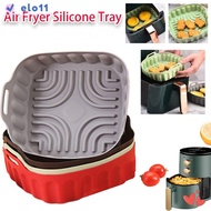 ELO Oven Trays, Non-stick Cooking Accessories Air Fryer Silicone Tray, Gifts Square with Handle Air 