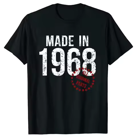 Funny Made In 1968 All Original Parts Limited Edition 56th Birthday T Shirts Graphic Cotton Streetwe