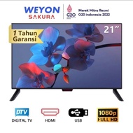 terbaru !!! weyon tv led 21 inch hd full digital televisi(21wd) ready