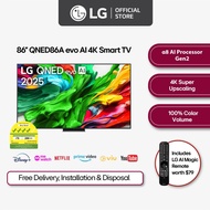 [Pre-Order] LG QNED evo AI 86QNED86A 86" 4K Smart TV | Dolby Vision | AMD FreeSync Premium