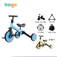 Beige Baby Walker Balance Bike Children Bicycle Baby Walker Balance Bike Children Bicycle