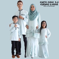 Sale  Baju Sedondon Kurung Ilhana & Kurta Isaac Fosted Mint | Baju Raya | Family Set | Ready Stocks