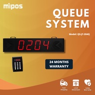 Wireless Queue Calling System/4-Digit/QMS Queue System/English & Ding Dong Version (Wireless LED Num