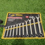 Kunci Ring Pas Set - Wrench Set 11 pcs Bison 8-24 mm / BISA COD /Kunci ring pas 1 set 8 sampai 24/Kunci ring pas 1 set/Kunci ring pas 1 set komplit murah/Kunci ring pas tekiro full set lengkap 32/Kunci ring pas tekiro/Kunci ring pas full set tekiro