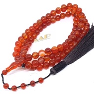 99th Yemen Agate tasbih/sulaiman Honey tasbih Guaranteed Authentic/Natural Stone tasbih