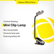 Baseus LED Clip Table Lamp Stepless Dimmable Wireless USB Reading Light Laptop Lamp Home Office Chil