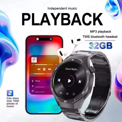 2026 New Fashion DT5 Pro Smart Watch AMOLED Screen Custom dial 4GB Local Music Watches TWS Headset l