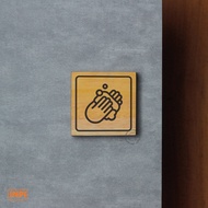 Hand wash sign system - wash hand signage - wall sign - hand wash sign