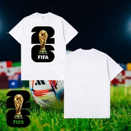 Fashion 2026 FIFA World Cup T-shirt Cotton Football Event Jointly Three Countries "One World One Go