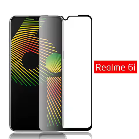 Protective Glass on the for oppo Realme 6i 6 i C3 7 Pro Tempered Glass Full Cover Opp Realmi 6i Real