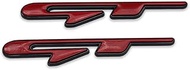 2X Chrome Metal GT Line Logo Car Emblem Auto Grand Tourer Badge 3D Premium Sticker Racing Sport Deca