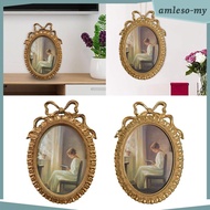 [AmlesoMY] Oval Photo Frame 10x6.9inch Home Decoration for Home Kitchen Multipurpose