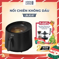 Nồi chiên không dầu Lebenlang LBL8187 1500W nồi 5L mặt kính cường lực bảo hành 2 năm - hàng chính hã