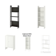 Ikea Ready Stock Baggebo Cabinet Glass Shelving Bookcase Cabinet / Kabinet Para Rak Berkaca Buku Hia