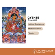 Gyenze Thangka (Wealth) -  A3 Canvas/Poster Canvas