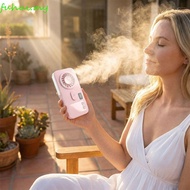FUHUI Handheld Mist Fan, Mini Size Mist Sprayer Portable Mist Fan, Humidifier Fan USB Powered Compac