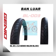 HITAM 20x3.0 Genio Black Jumbo BMX Fat Bike Outer Tire | High Quality
